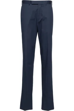 Ermenegildo Zegna Straight Trousers, male, , M, Formal Navy Trousers
