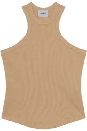 Halfboy Sleeveless Tops, female, , S, Sleeveless Tank Top in Warm Sand