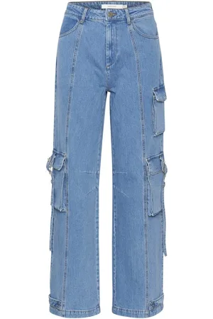 Gestuz Mid Washed Cargo Trousers