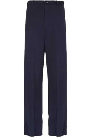 Balenciaga Straight Trousers, male, , XS, Stretch Wool Trousers