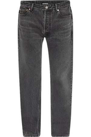 Balenciaga Straight Jeans, male, , W30, Dropped Jean with Washed Effect