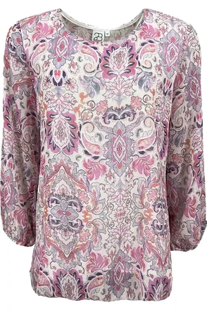 2-Biz Blouses, female, , M, Paisley Print Blouse