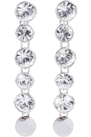 Jean Paul Gaultier Earrings, female, , ONE SIZE, Statement Metallic Earrings with Crystals