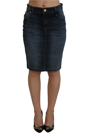 Fiorucci Denim Skirts, female, , XS, Dark Denim Skirt