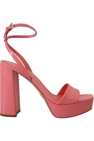 Prada Patent Leather Platform Sandals