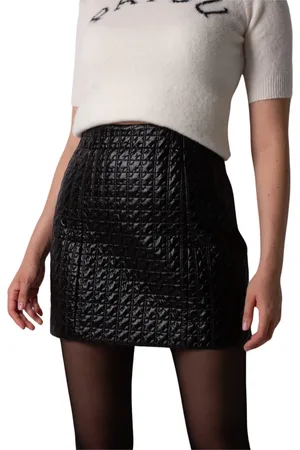 Patou Quilted Short Skirt