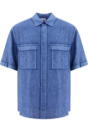Burberry Short Sleeve Shirts, male, , S, Linen Shirt Short Sleeves