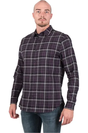 Vince Casual Shirts, male, , M, Stylish Berkeley Plaid Long Sleeve Shirt