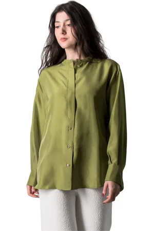 Dorothee Schumacher Shirts, female, , S, Heritage Ease Blouse in Washed Silk - Moos