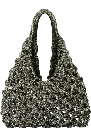 Hibourama Handbags, female, , ONE SIZE, Handwoven Black Diamond Clutch Bag