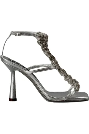 Hibourama High Heel Sandals, female, , 5 UK, Handcrafted Gladiators with Iridescent Crystals