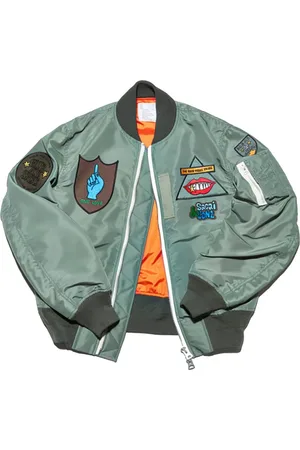 SACAI Layered Khaki Bomber Jacket
