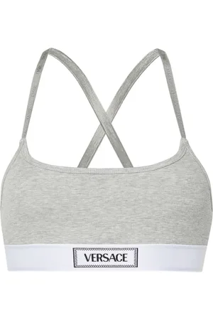 VERSACE Vintage Logo Embroidered Grey Underwear