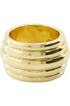 ANINE BING Rings, female, , 46 MM, Chunky Ribbed Gold Ring