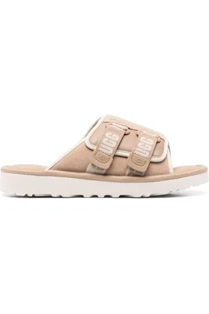 UGG Sliders, male, , 9 UK, Suede Sandals with Velcro Closure