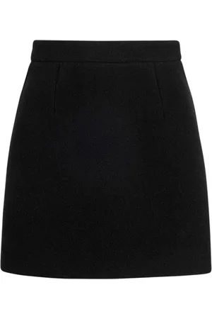 Patou Short Skirts, female, , M, Wool Crepe Skirt