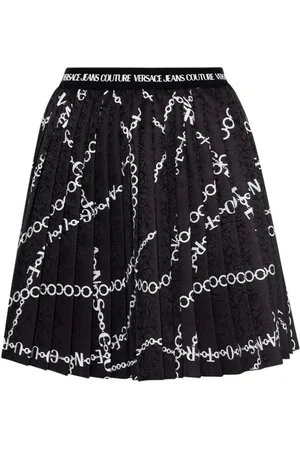 VERSACE Short Skirts, female, , S, Pleated skirt