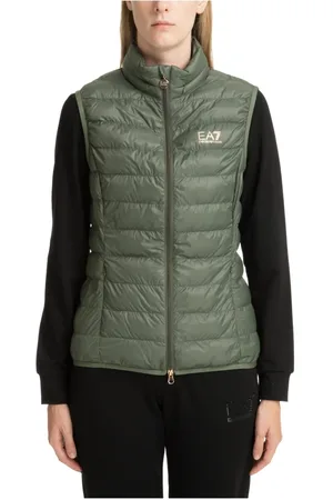 EA7 Vests, female, , S, Zip Plain Logo Pockets Vest
