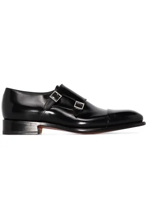 santoni Business Shoes, male, , 7 1/2 UK, Stylish Leather Shoes with Suede Sole