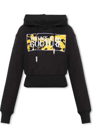 VERSACE Hoodies, female, , XS, Hoodie with logo