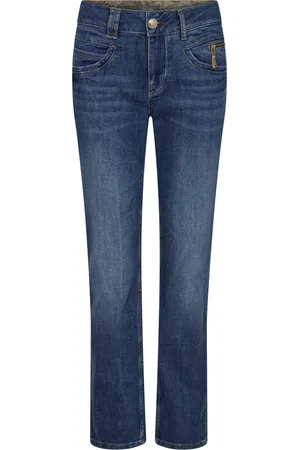 Mos Mosh High-Waisted Dark Jeans with Zipper Details