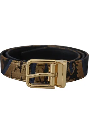 Dolce & Gabbana Luxury Jacquard Logo Buckle Belt