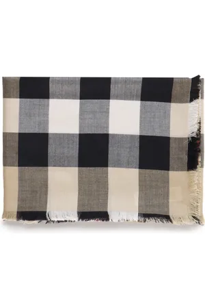 Burberry Winter Scarves, unisex, , ONE SIZE, Luxury Check Pattern Silk Scarf