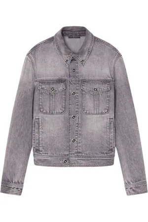 VERSACE Denim Jackets, male, , L, Signature Medusa Head Denim Jacket