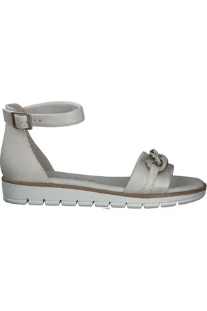 Marco Tozzi Flat Sandals, female, , 4 UK, Beige Flat Sandals for Women