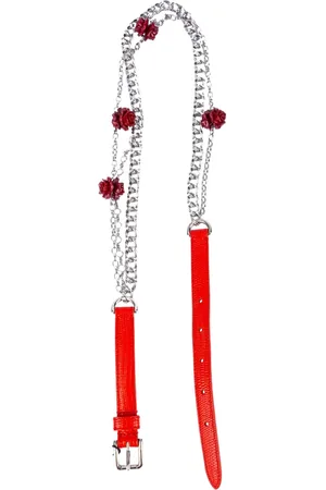 Dolce & Gabbana Belts, female, , S, Women Roses Belt Chain
