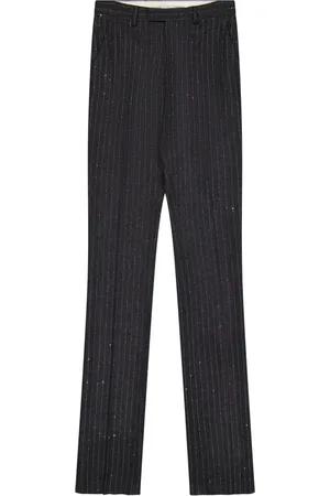 LANEUS Straight Trousers, female, , M, Cigarette Trousers with Sequin Embellishments