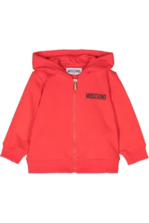 Moschino Sweatshirts, unisex, , 3 Y, Hooded Zip Sweatshirt