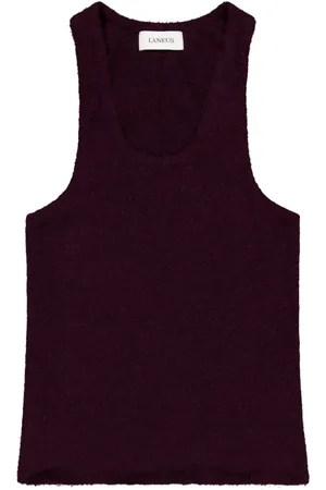 LANEUS Sleeveless Tops, female, , S, Wool Sleeveless Top