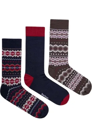 Barbour Socks, unisex, , M, Patterned Cotton Sock Gift Box