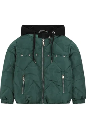 John Richmond Winterjackets, unisex, , 8 Y, Bomber Jacket with Detachable Hood