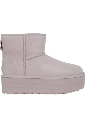 UGG Winter Boots, female, , 7 UK, Grey Ankle Boots with 5cm Heel