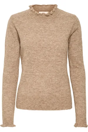 INWEAR Turtlenecks, female, , L, Pullover - Sandy Grey Melange