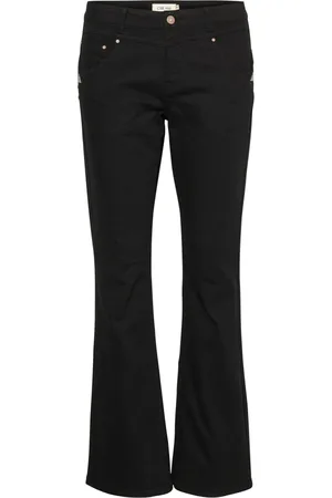 Cream Boot-cut Jeans, female, , W29 L32, Bootcut Jeans - Shape Bukser Pitch
