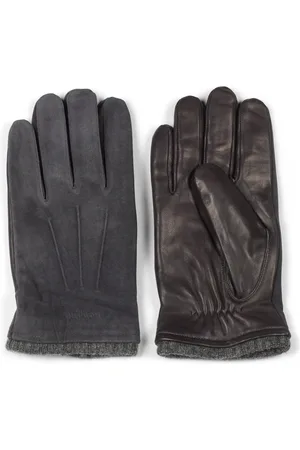 Howard London Gloves, male, , XL, Grey Leather Gloves Classic Style