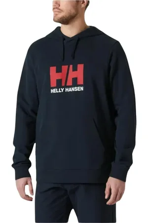 Helly Hansen Hoodies, male, , L, Navy Logo Hoodie