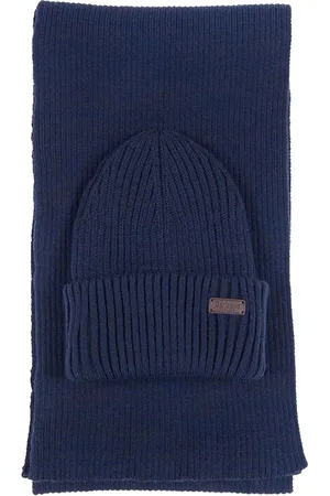 Barbour Ribbed Scarf and Beanie Gift Set
