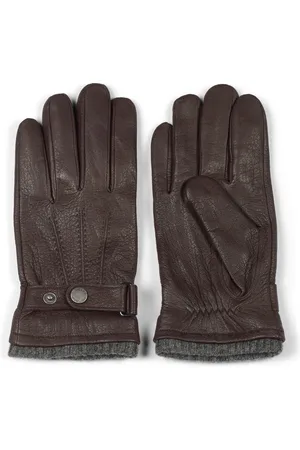 Howard London Gloves, male, , M, Dark Leather Gloves Classic Design
