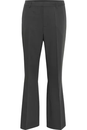 Kaffe Wide Trousers, female, , M, Flared Trousers Black Oyster Style