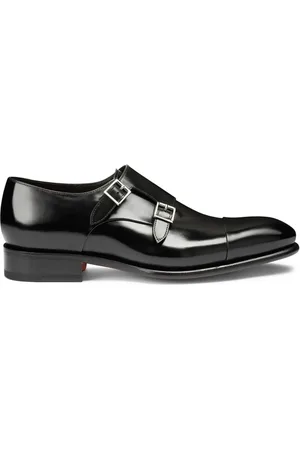 santoni Business Shoes, male, , 7 UK, Classic Monk Strap Shoes