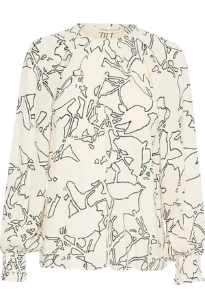 INWEAR Blouses, female, , L, Printed Blouse with Puff Sleeves