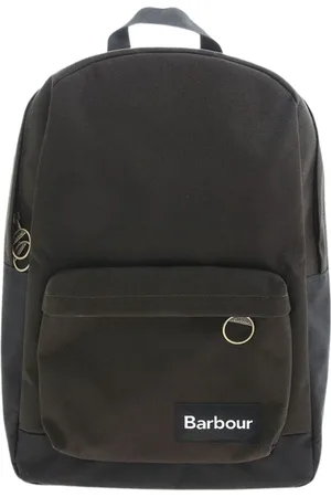 Barbour Canvas colour block backpack with front pocket