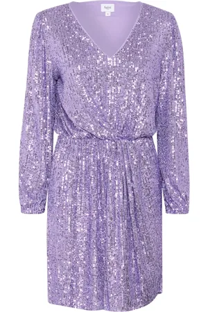 Saint Tropez Party Dresses, female, , XS, Elegant Xenirasz Dress Violet Tulip