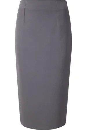 ALBERTO BIANI Pencil Skirts, female, , M, High-Waisted Back Slit Midi Skirt