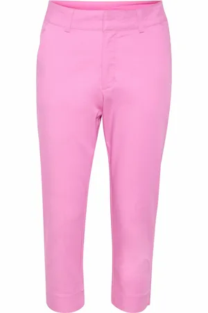 Kaffe Cropped Trousers, female, , XL, Cyclamen Capri Trousers with Pockets