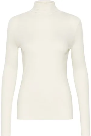 Soaked in Luxury Turtlenecks, female, , 2XL, Rollneck Top Whisper White
